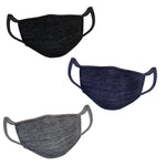 3 Pack Adult Size Solid Masks - Denny's