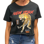 Short Sleeve Crop NYC Tiger Tee - Denny's