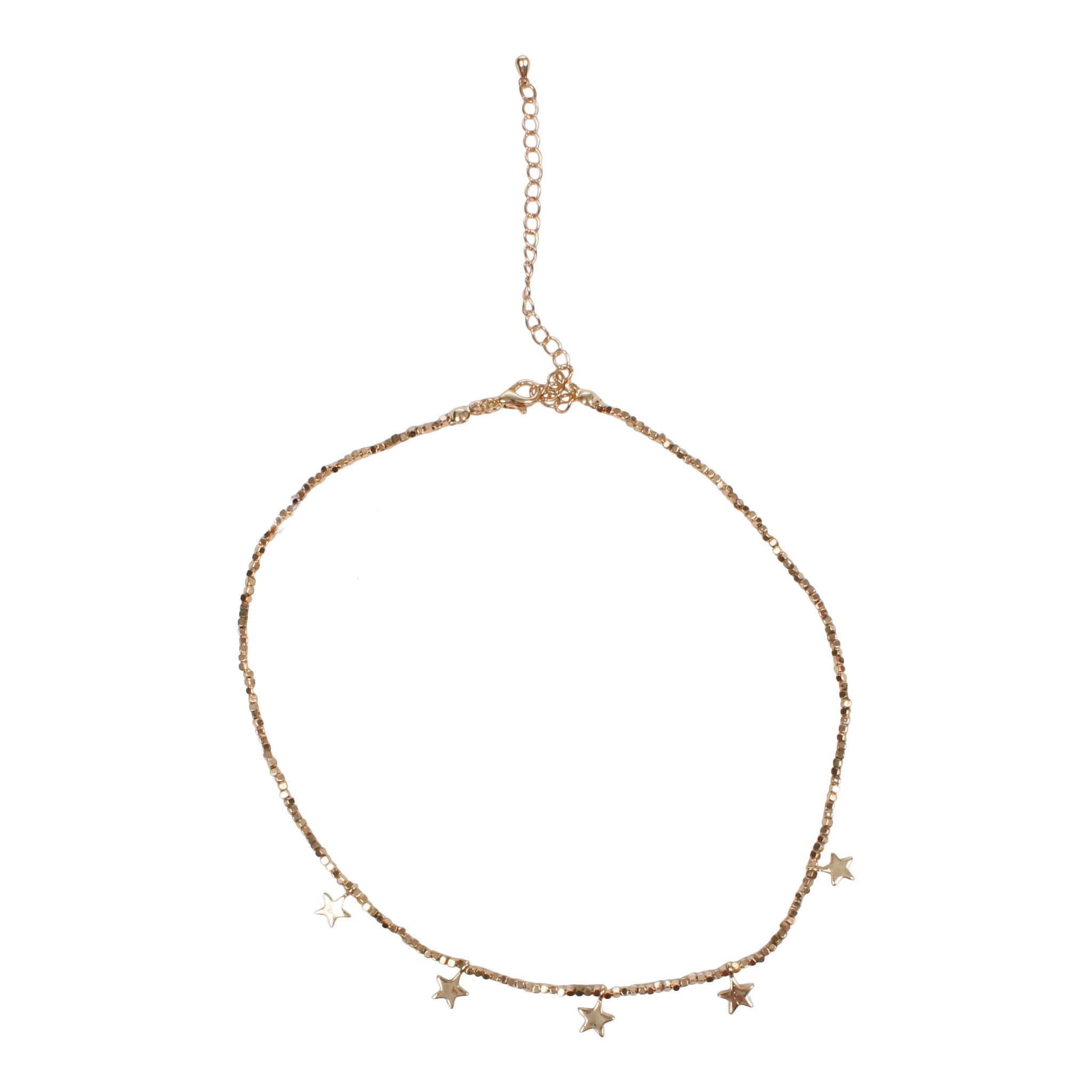 Gold Stars Beaded Necklace - Denny's