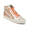 Star Studded Rose Gold High Top Slip On Sneaker with Zipper - Denny's