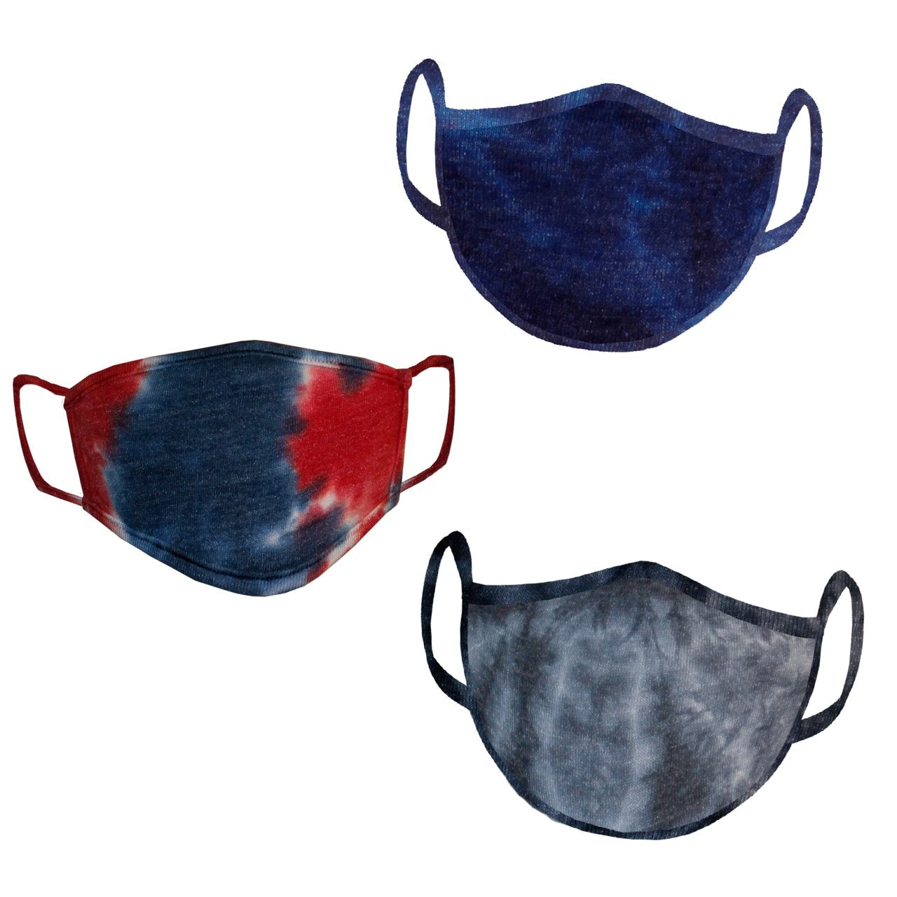 3 Pack Tie Dye Adult Mask - Denny's