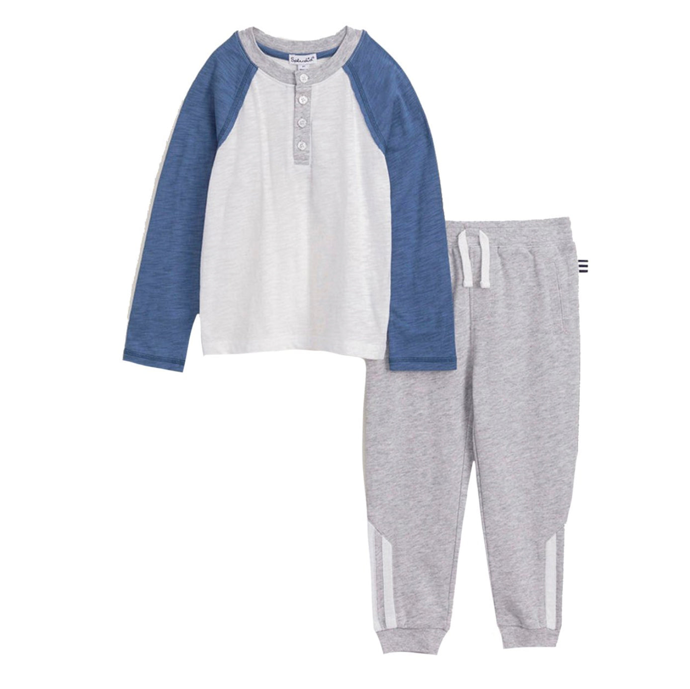 2pc Set Raglan Henley - Denny's