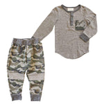 Camo Henley and Jogger Set - Denny's