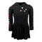 Long Sleeve Hoody Dress with Neon Stars - Denny's