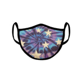 Kids Tie Dye Spiral Stars Mask - Denny's