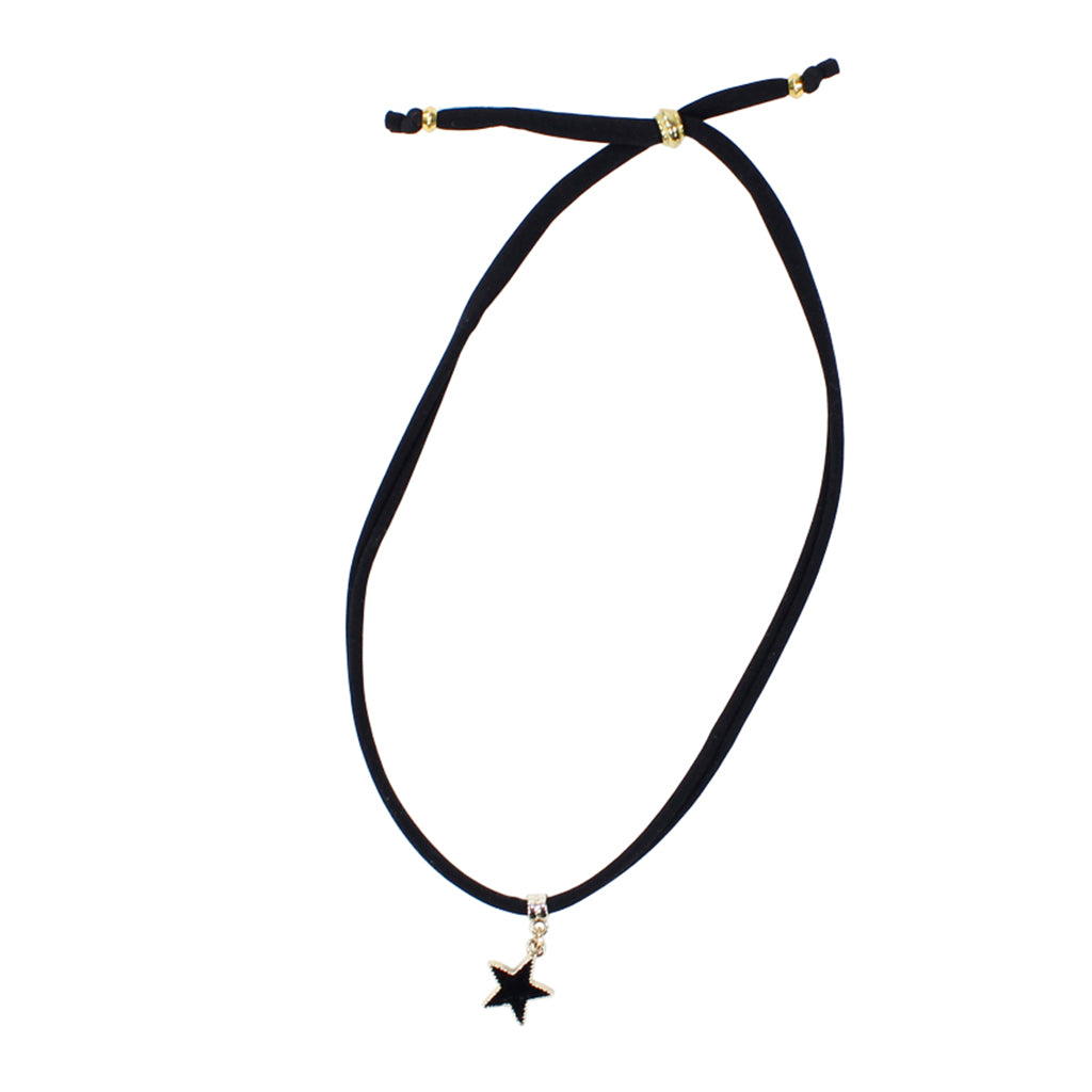 Enamel Black Star Choker - Denny's