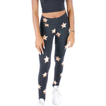 Tall Band Rose Gold Star Foil Legging - Denny's