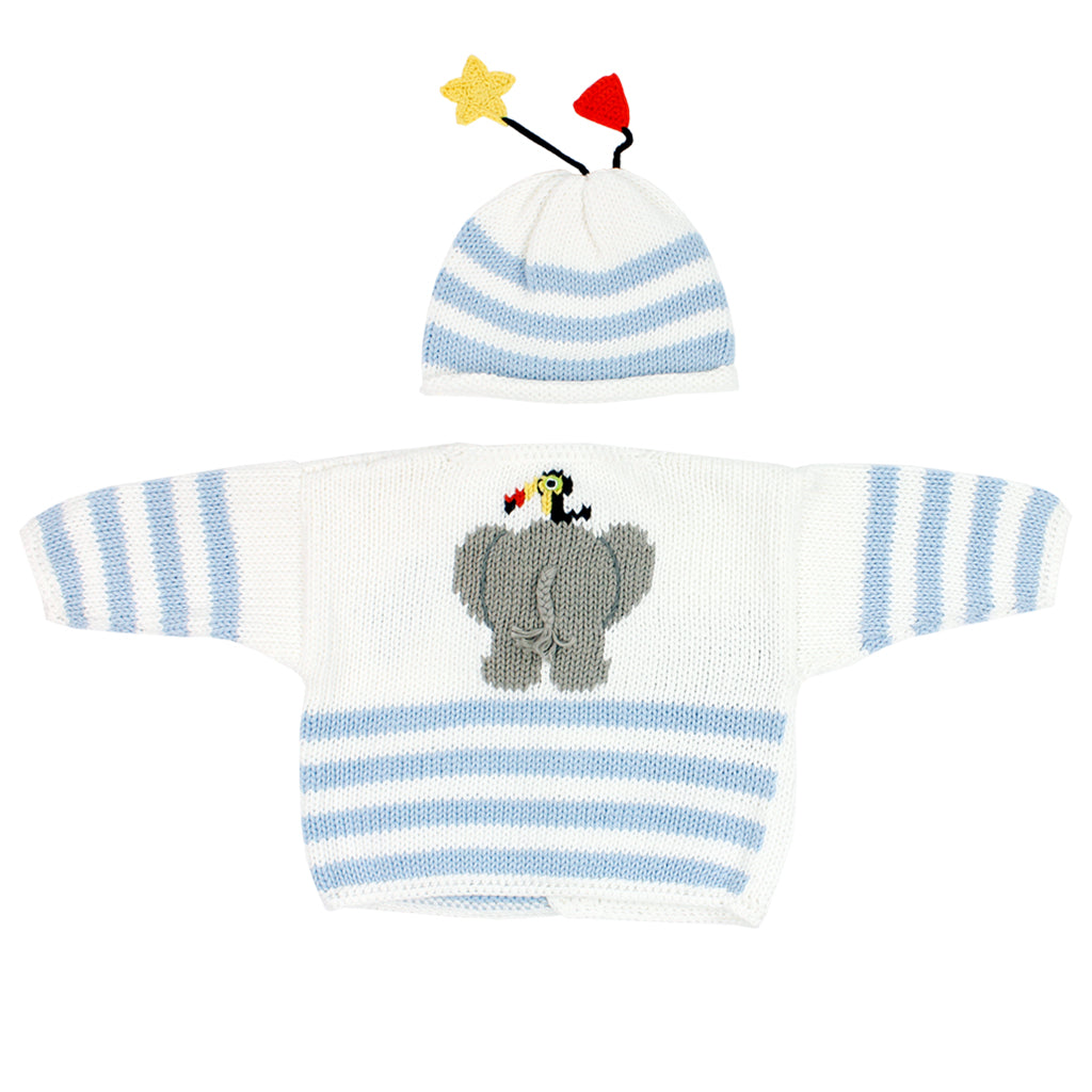 Two Piece Sweater Set Elephant and Friends - Denny's