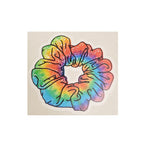 Tie Dye Scrunchie Sticker - Denny's