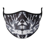Black and White Tie Dye Adult Mask - Denny's