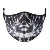 Black and White Tie Dye Adult Mask - Denny's