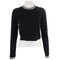 Long Sleeve Crop with Trim Detail - Denny's