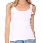 Adjustable Rose Gold Square Buckle Tank - Denny's