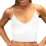 Ribbed Crop Vneck Tank - Denny's