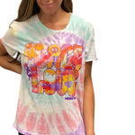 Short Sleeve Woodstock Peace Love Tie Dye Tee - Denny's