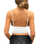Ribbed Crop Vneck Tank - Denny's