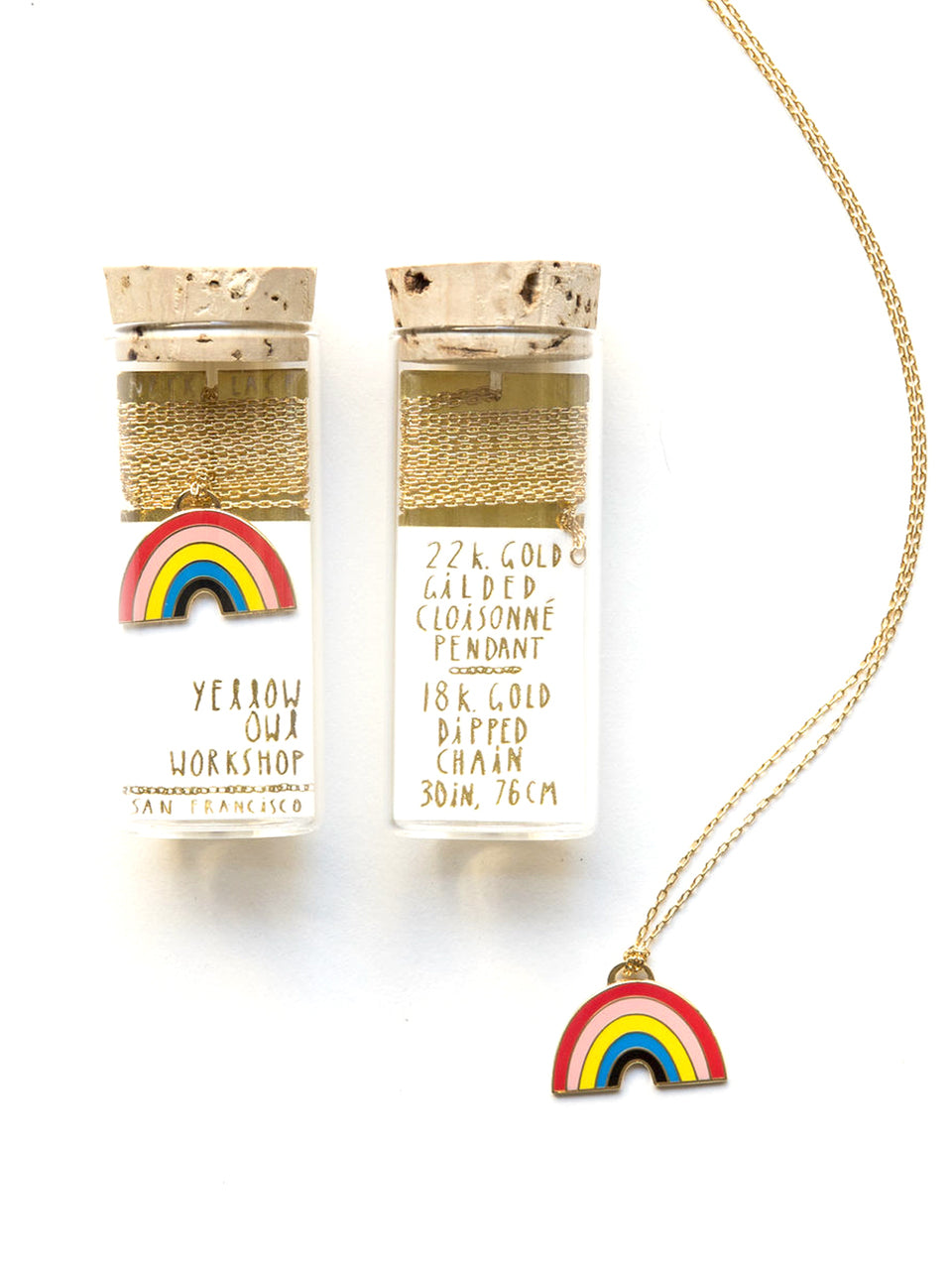 Rainbow Necklace in Bottle - Denny's
